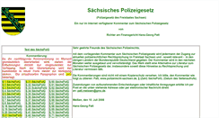 Desktop Screenshot of polizeirecht-sachsen.de